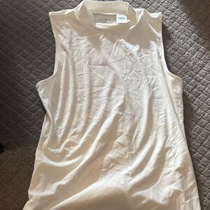 LOFT Women's Ivory Sleeveless Muscle Tee